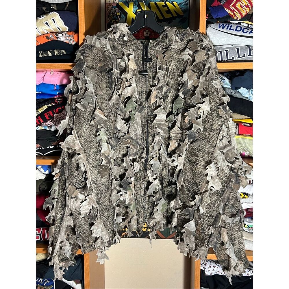 Game Winner Men’s Leafy 3D Ghillie Mesh Hunting Jacket